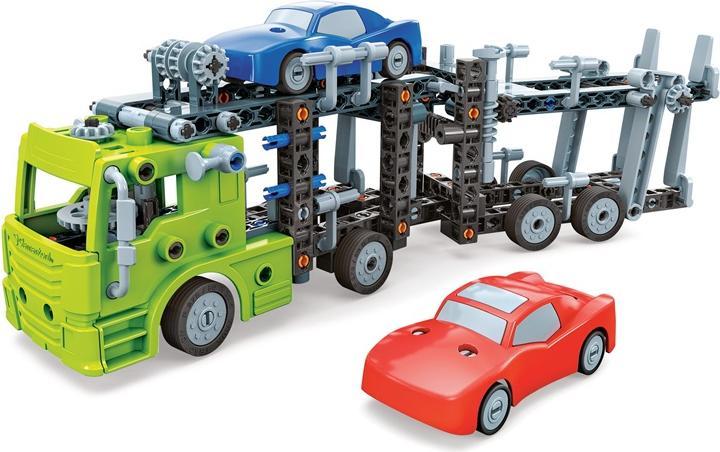 Actual product image Clementoni Mechanics Autotransporter 10 in 1 Baukasten