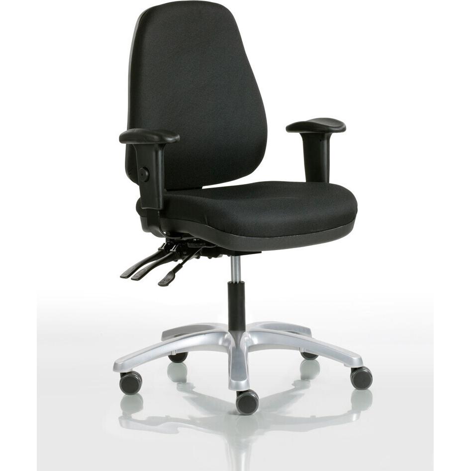 Toplux, Chaise de bureau, Team 11 Office Chair with Armrests, Black