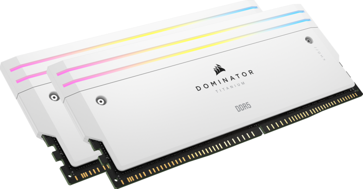 Produktbild Corsair DOMINATOR Titanium Light Enhancement Kit, 2-up config, Functional LEDs, White Heatsink, no DRAM ICs (Mehrfarbig)