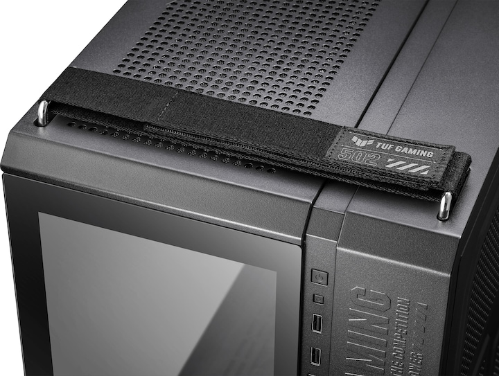Actual product image ASUS Case TUF GT502 PLUS TG Gaming Black (Mini-ITX, mATX, ATX)