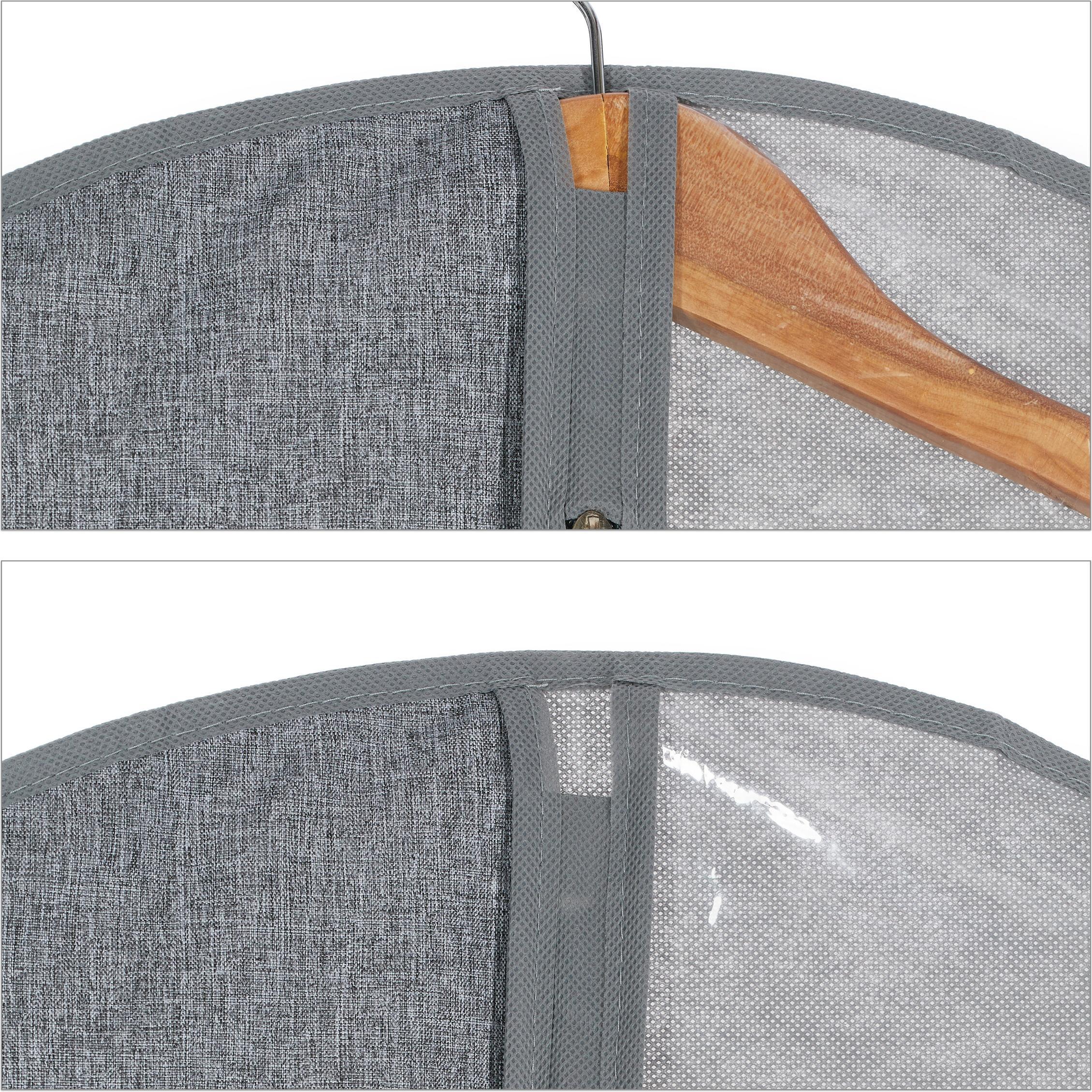 Relaxdays, Borsa porta abiti + portatutto pensile, 3x borse-porta-abiti