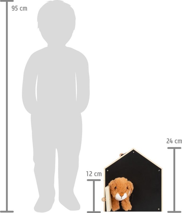 Actual product image small foot Rabbit hutch with run