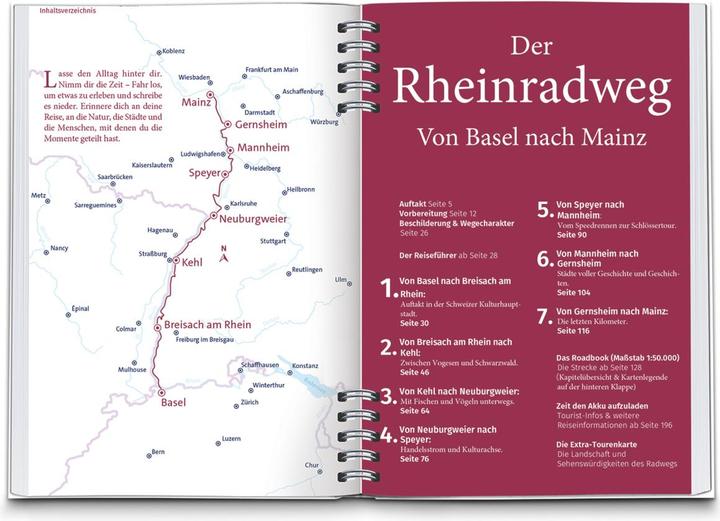 Produktbild RadReiseFührer Rheinradweg von Basel bis Mainz (Deutsch, Julia Bihar, 2022)