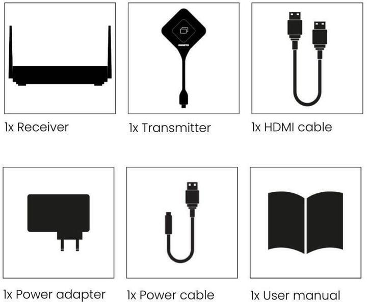 Image du produit Marmitek Stream 4K Pro - Système de présentation HDMI 4K sans fil - Solution de conférence 4K