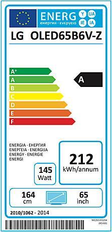 Energy Label LG Oled65b6v (65", OLED, 4K)