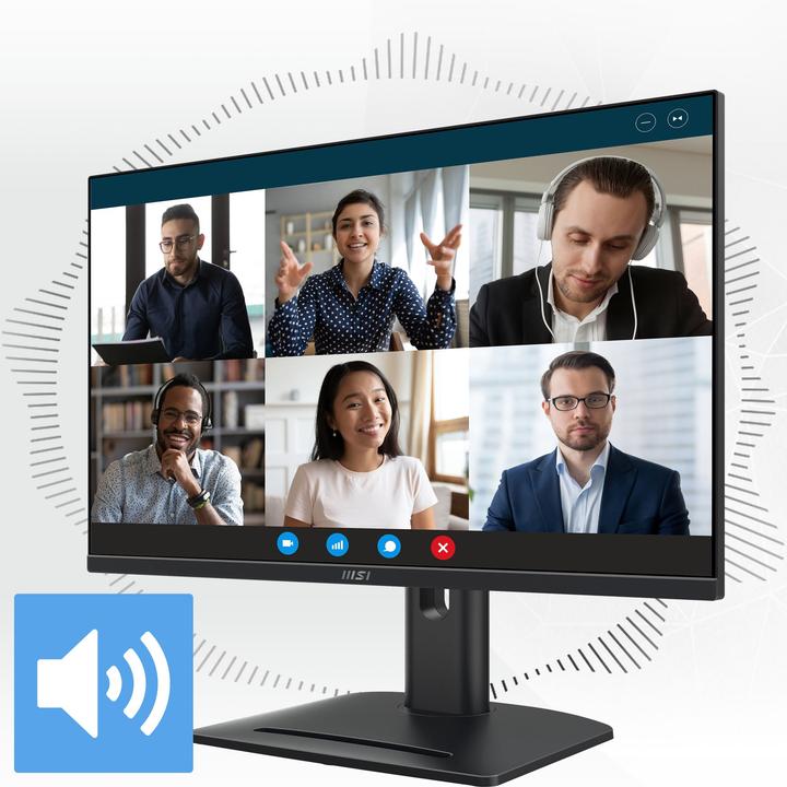 Actual product image MSI MON 27IPS FHD BK MM PIVOT PRO MP275PG 1MS 100HZ (1920 x 1080 pixels, 27")