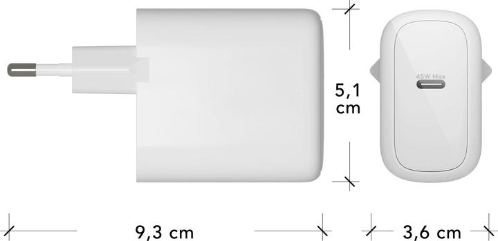 Actual product image dbramante1928 re-charge - EU Wall Charger - USB-C 45W - W, Indoor, AC, White (45 W)