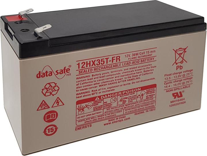 Hawker Energy EnerSys Hawker DataSafe 12HX35 12 Volt 7000mAh 151mm x 65mm x 100mm 6.3mm Fast-On contacts (12 V, 7 Ah)