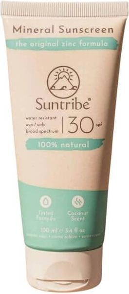 Suntribe Mineralische Bio-Sonnencreme (Sonnencreme, SPF 30, 100 ml, 1 g)