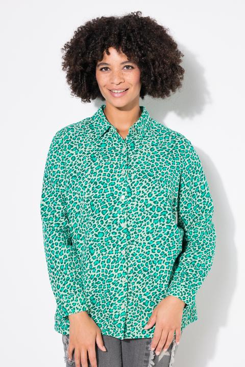 Produktbild Angel of Style Bluse, oversized, Musselin, Leo-Druck (46)