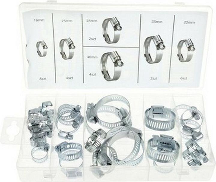 Produktbild GEKO Schlauchschellen-Set 26-tlg.