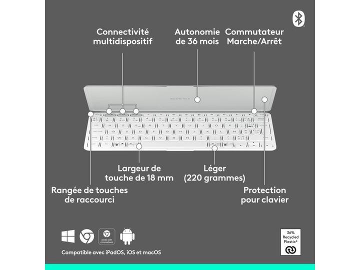 Produktbild Logitech Keys-To-Go 2 (CH, Kabellos)