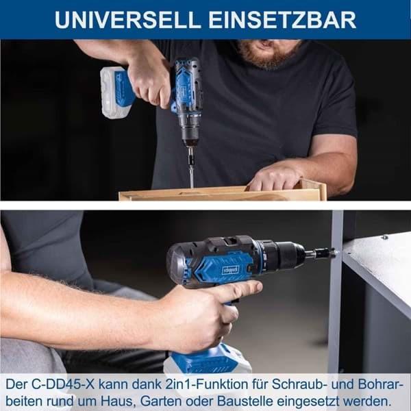 Image du produit Scheppach Perceuse-visseuse sans fil C-DD45-X (DIY) (Fonctionnement sur piles)