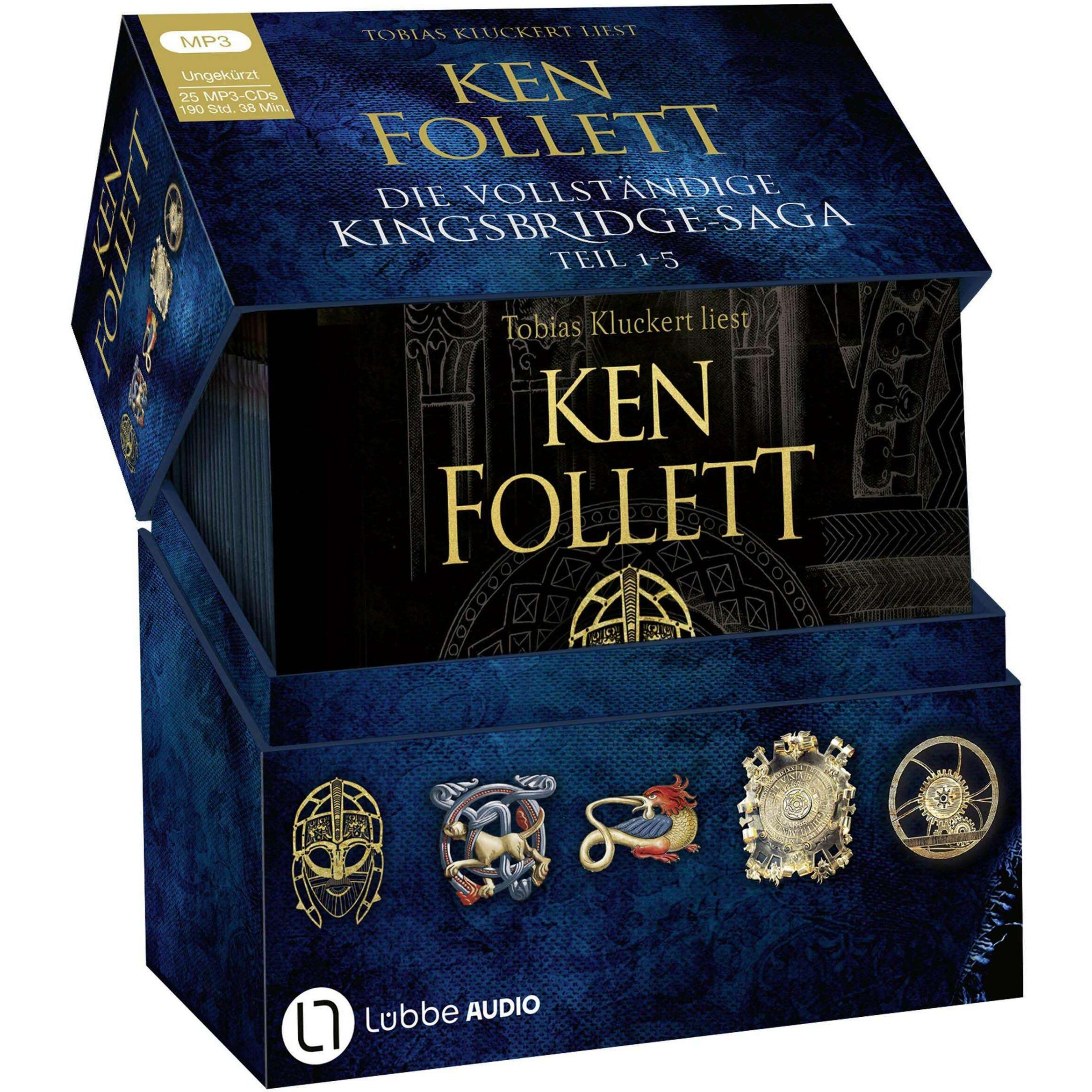 Follett:Die vollständige Kingsbridge-Sa, Hörbücher von Ken Follett