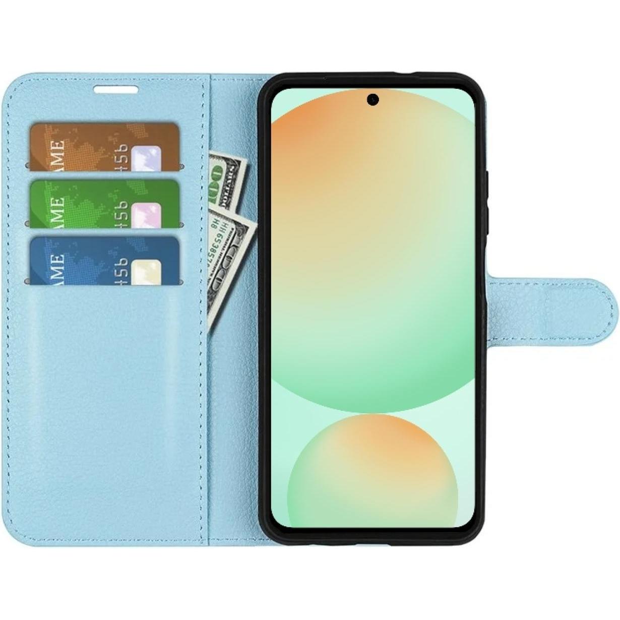 Thumbnail - Screenguard FE Leather Guard Lederhülle (Samsung Galaxy S24 FE), Smartphone Hülle, Blau