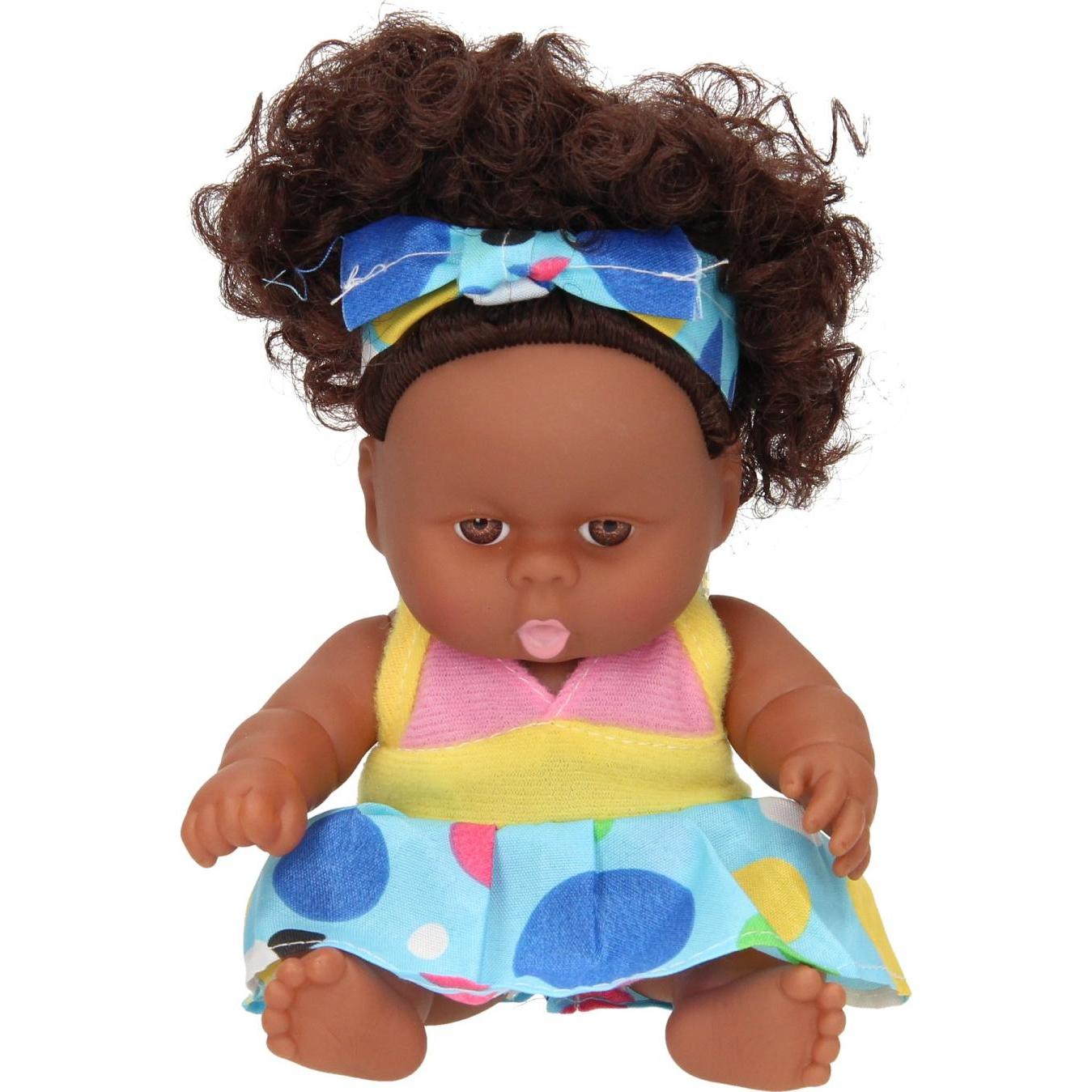 Thumbnail - Babypuppe Locken mit Kleid, 22cm