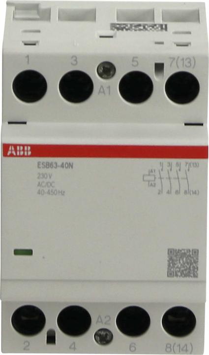 Produktbild ABB ESB63-40N-06 Installationsschütz 4S/0Ö, 230 V AC/DC