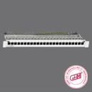 Produktbild Rutenbeck Patch Panel, 48,30cm (19"), CAT6A, 24xRJ45, Lichtgrau, PP-UM