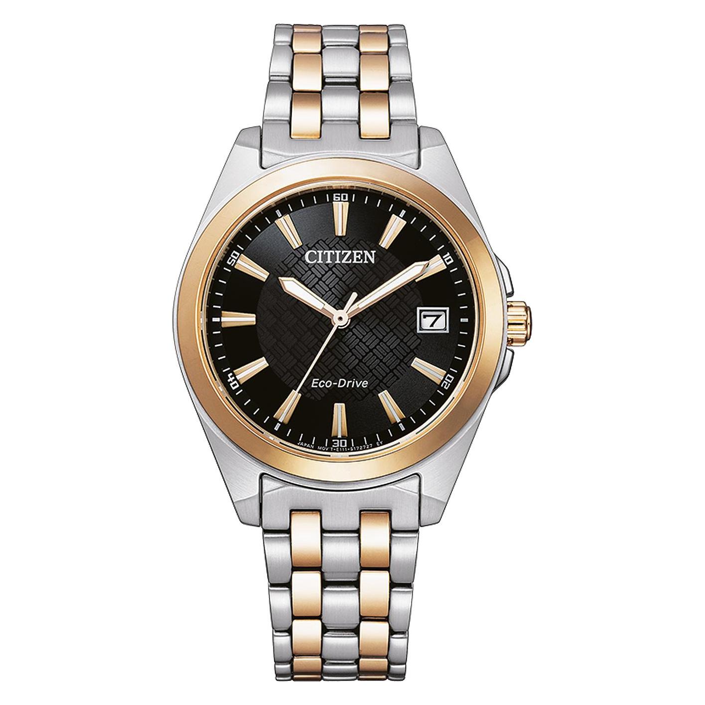 Citizen, Armbanduhr, EO1213-85E Eco-Drive Sport Damen 36mm 10ATM, Schwarz, (Sportuhr, Analoguhr, 36 mm)