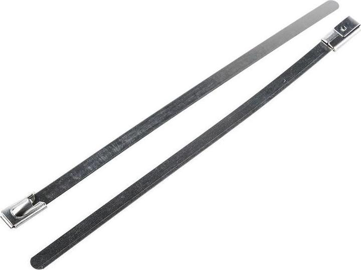 Actual product image RS PRO Cable tie,Stainless steel tie,125x4.6mm (Metal cable ties, 125 mm, 100 pcs.)