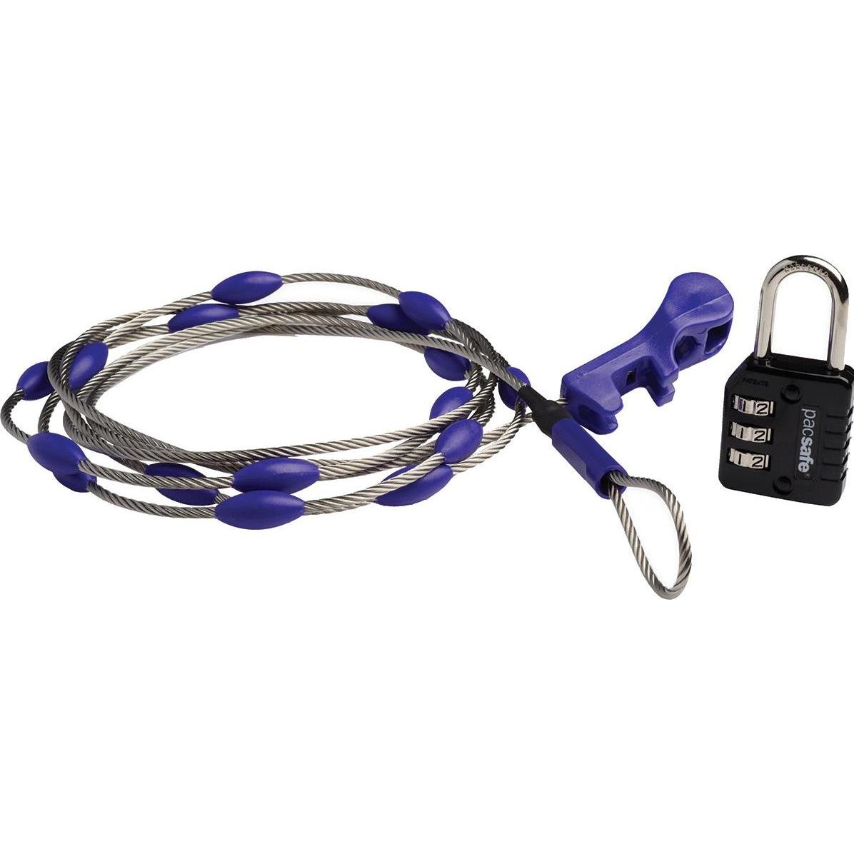 Pacsafe, Reisezubehör, Wrapsafe, Silber, Blau, (Schlösser & Anhänger)