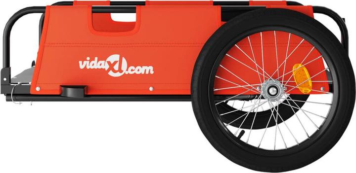 Immagine prodotto vidaXL Fahrradanhänger Orange Oxford-Gewebe und Eisen, Farbe