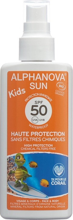Immagine prodotto Alphanova SUN Spray Kids bio SPF50 senza nanoparticelle (Spray solare, SPF 50, 157 g)
