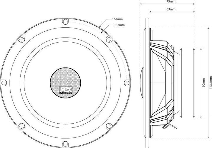 Actual product image MTX Audio TX465C (320 W, 16.50 cm)