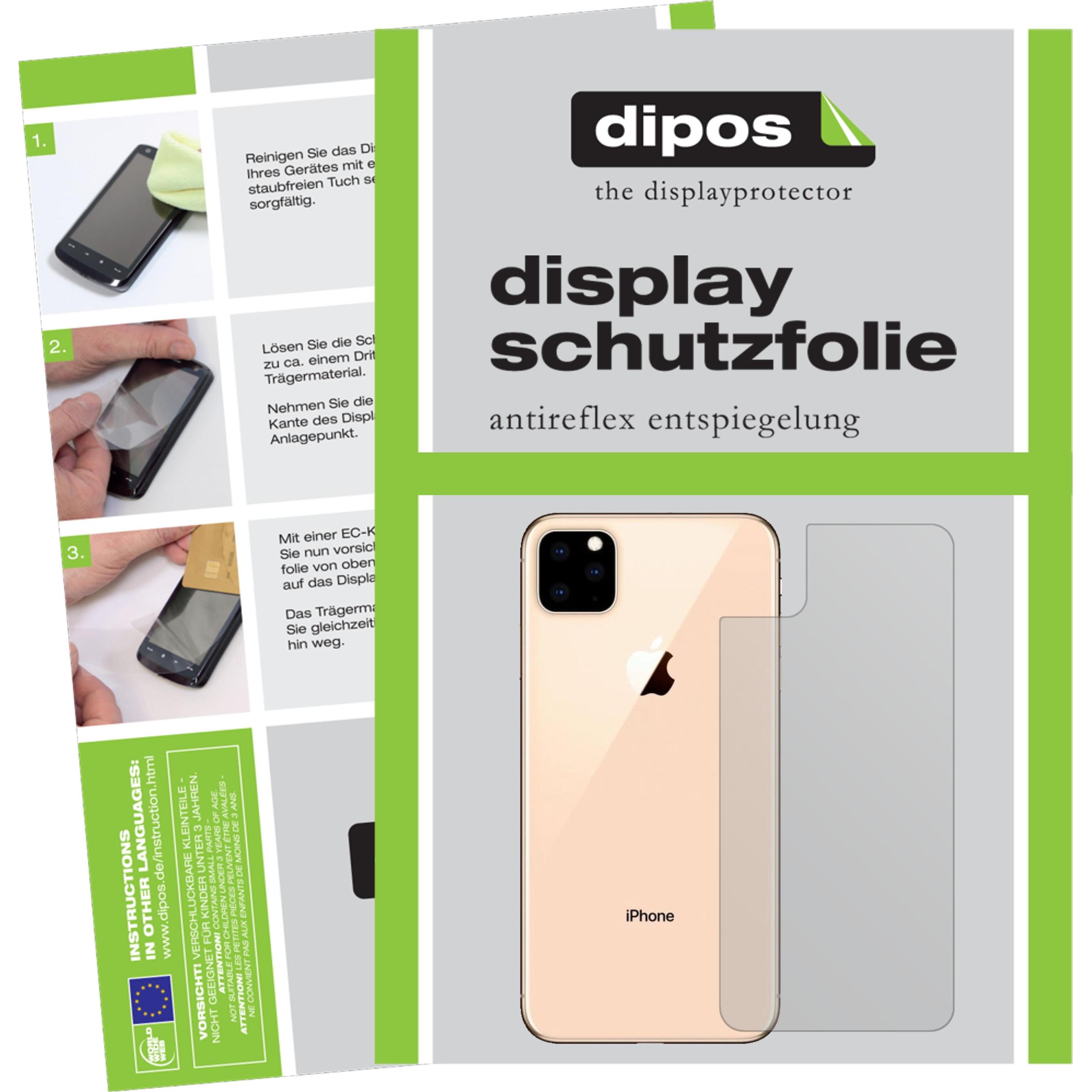 Dipos Displayschutzfolie Antireflex (6 Stück, Apple iPhone 11 Pro), Smartphone Schutzfolie, Transparent