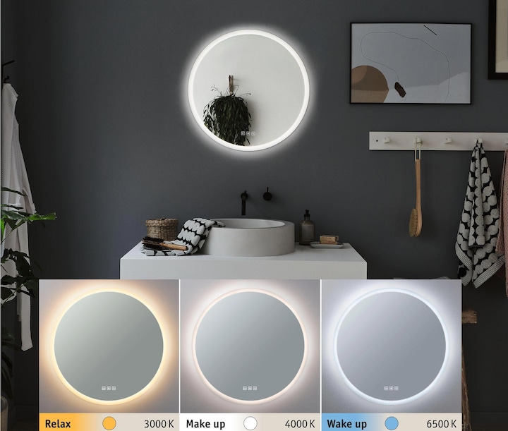 Actual product image Paulmann Mirra illuminated mirror (2550 lm)