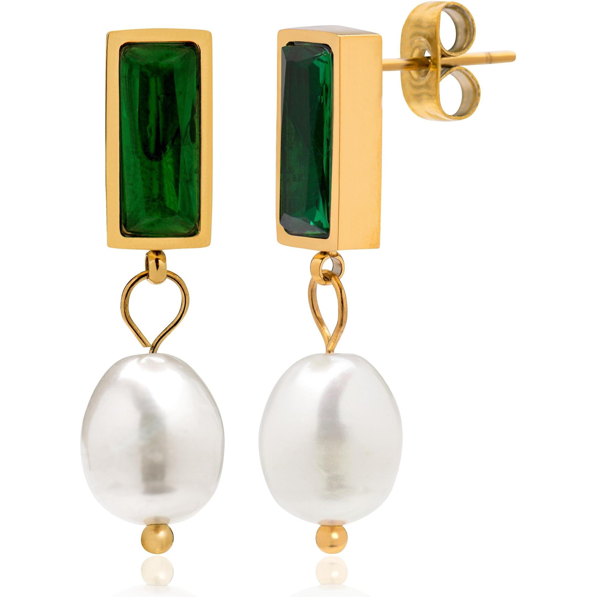 Trolli, Orecchini, Troli - Incantevoli orecchini dorati con perle barocche VAAXF372G (L)