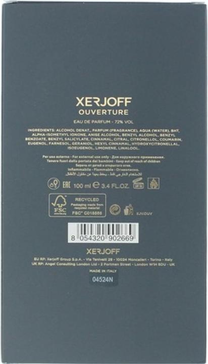 Actual product image XerJoff Ouverture EDP (Eau de parfum, 100 ml)