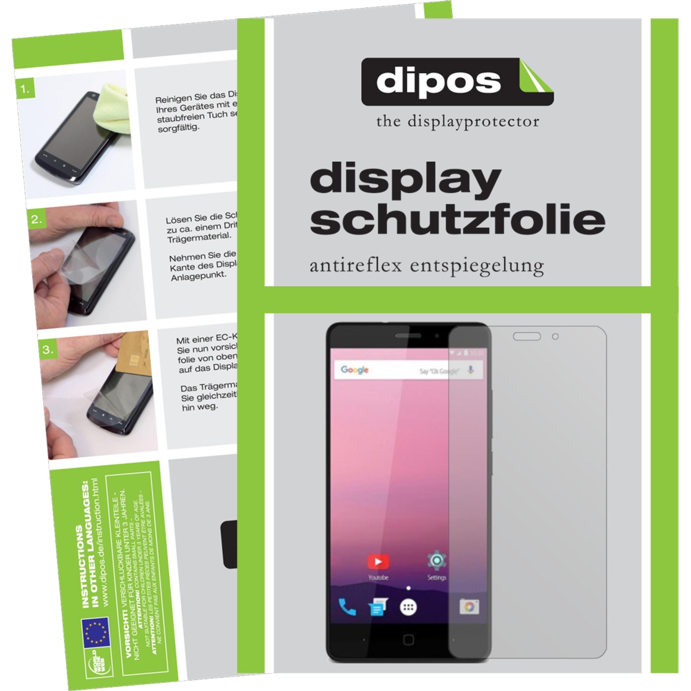 Dipos Displayschutzfolie Antireflex (2 Stück, Vernee Thor E), Smartphone Schutzfolie, Transparent