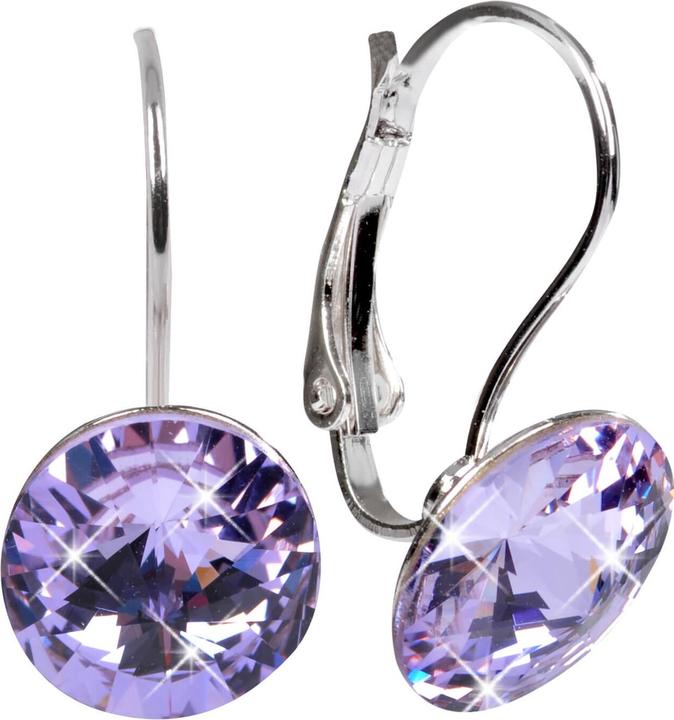 Actual product image Levien Elegant Rivoli Violet earrings (L)