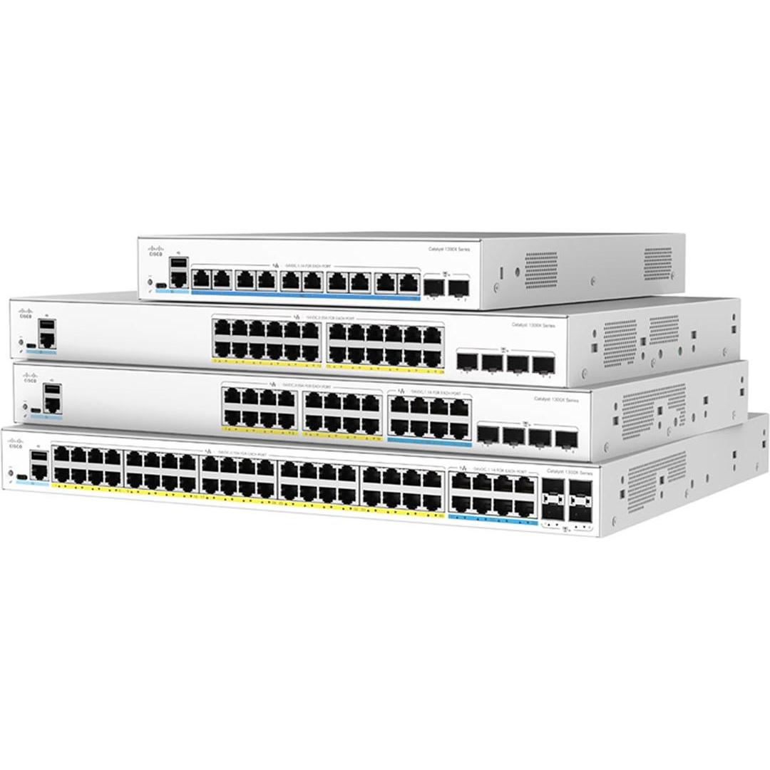 Cisco Catalyst 1300X 48-port GE, 4x10G SFP+ (48 porte), Switch di rete, Nero