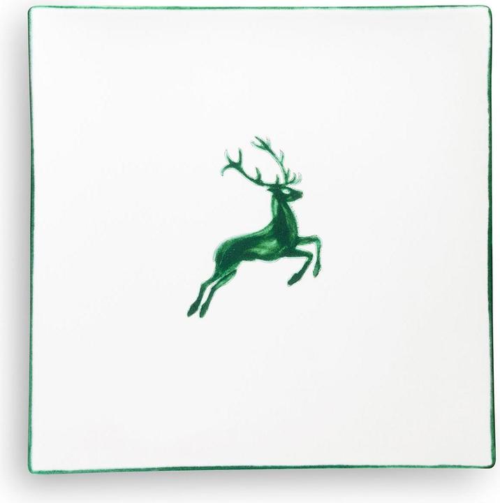 Actual product image Gmundner Keramik Green stag, Trend place mat (31x31cm)