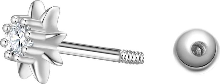 Produktbild Glanzstücke München Damen Ohrstecker Blume Sterling Silber - 37396 (Sterling Silber)