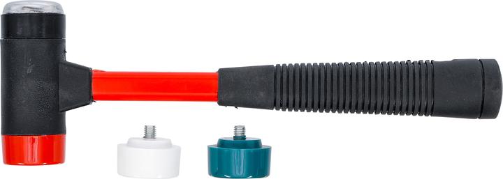 Actual product image BGS Hammer Set with Interchangeable Heads Fibreglas Shaft Ø 38 mm (524 g)