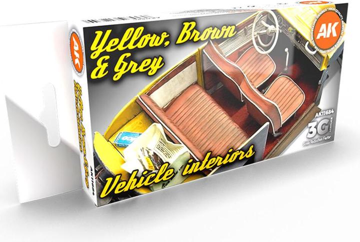Produktbild AK Interactive Grey Yellow Brown Interiors (GREY YELLOW BROWN INTERIORS, 17 ml)