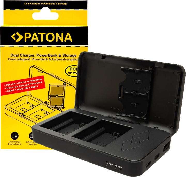 Produktbild Patona Dual Ladegerät NP-W235 Powerbank (Kamera Akku Ladegerät)