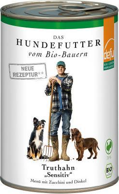 Produktbild Defu Nassfutter Menü Sensitiv Bio Truthahn, 400 g (Adult, 12 Stk., 400 g)