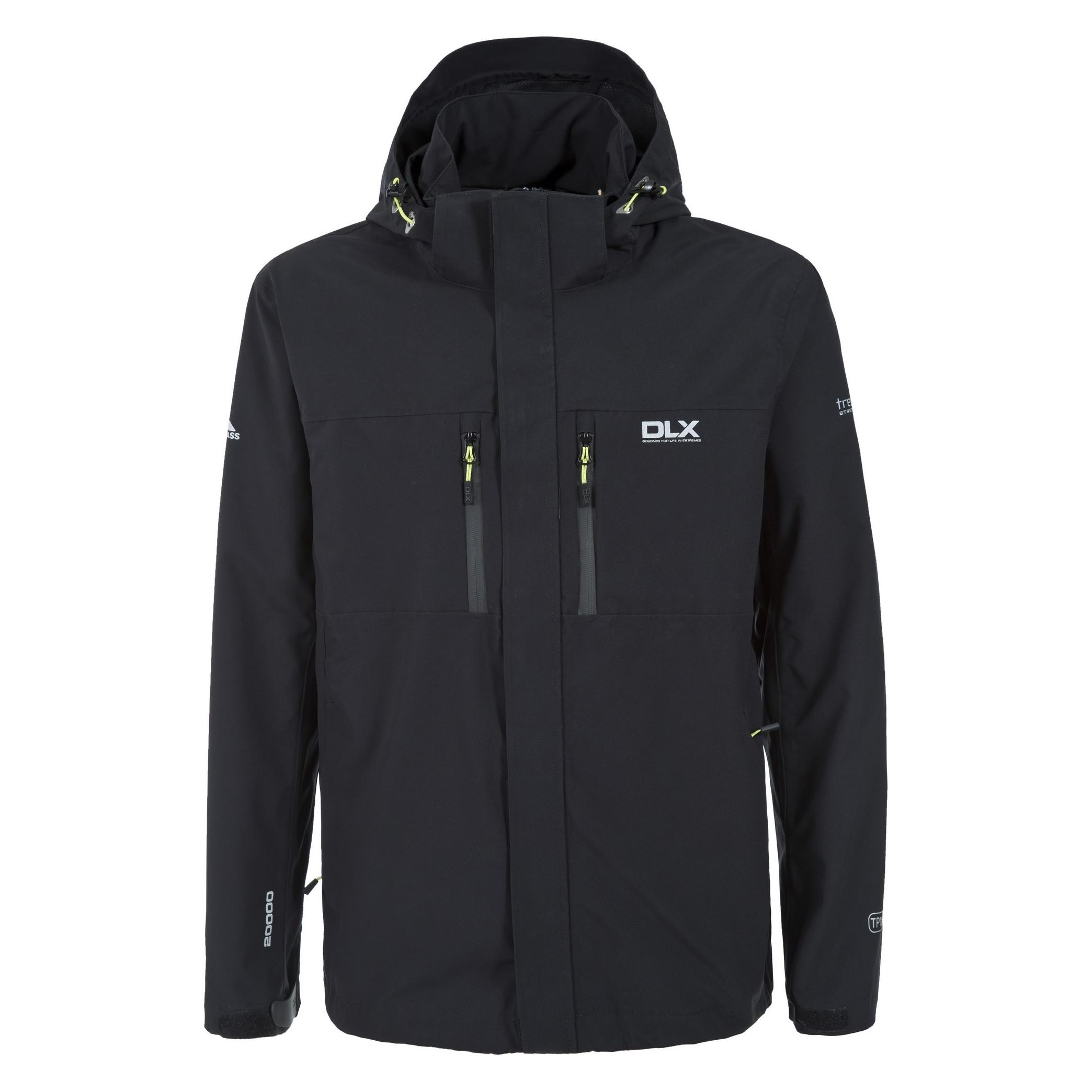 Trespass, Herren, Regenjacken, Oswalt Dlx Jacke Wasserfest, Schwarz, (Xs)