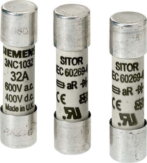 Image du produit Siemens Fusible céramique FF 32A 690V AC 10x38mm 3NC1032-0MK (Sécurité des cylindres, 32 A)
