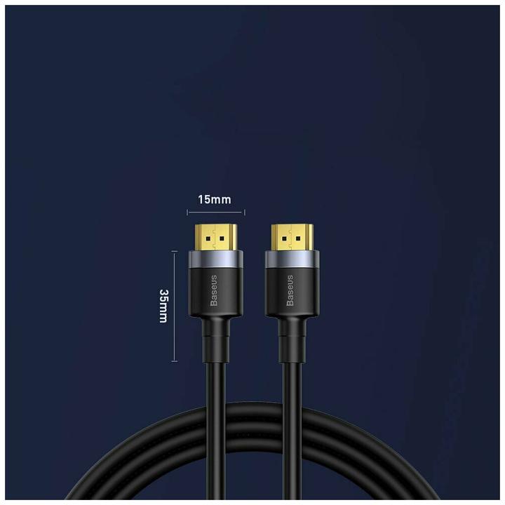 Produktbild Baseus Cafule 4KHDMI Male To 4KHDMI Male Adapter Cable 3m Black (3 m, HDMI, 2.0)