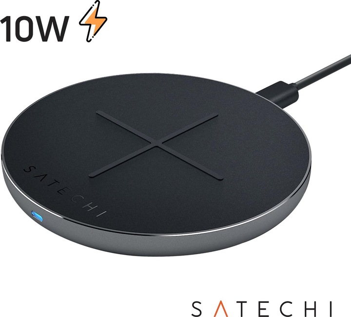 Actual product image Satechi Aluminum PD & QC Wireless Charger (10 W)