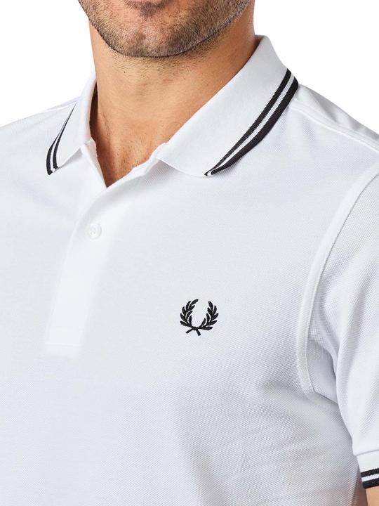 Image du produit Fred Perry Twin Tipped Polo Shirt white (L)