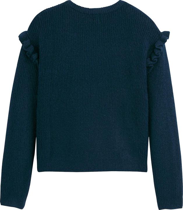 Immagine prodotto La Redoute Collections Maglia a maglia fine con collo rotondo e balze (152)