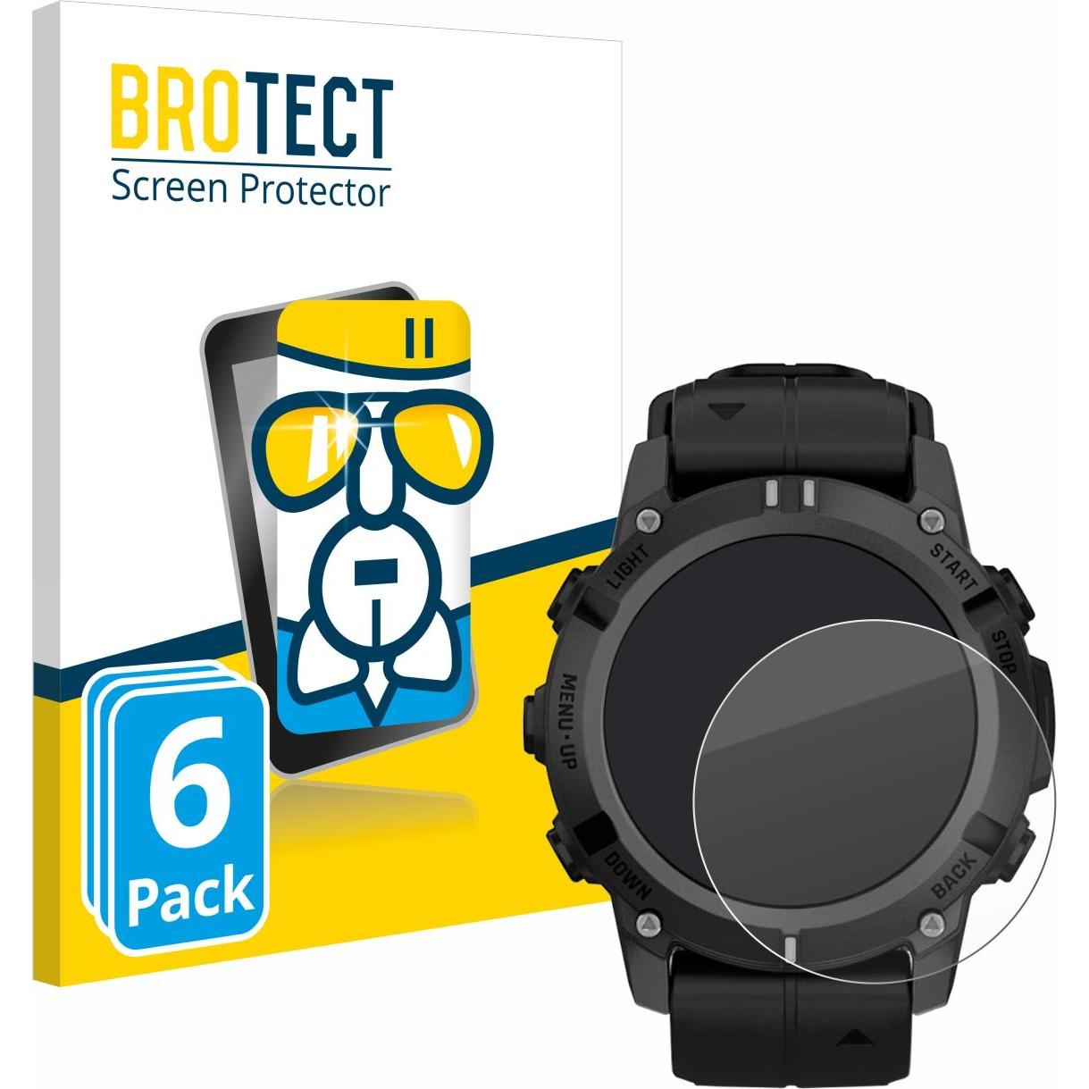 BROTECT Schutzglas Schutzfolie Displayschutz Display Schutz Glas Folie klar, Smartwatch Schutzfolie, Transparent