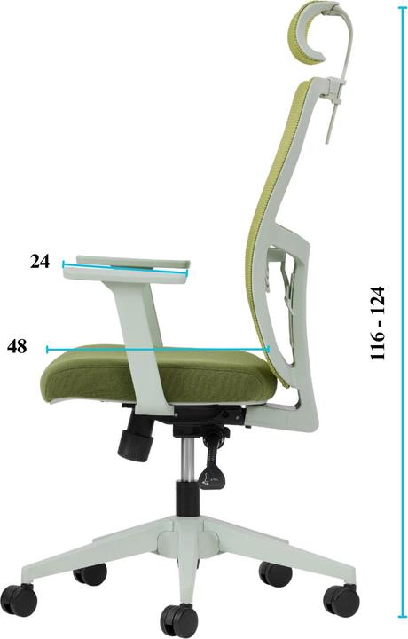 Produktbild Kalune Design Lumbar 126 Green Office Chair