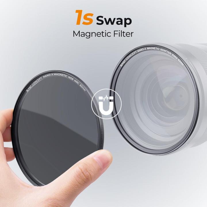 Actual product image K&F Concept Concept Magnetic lens filter kit CPL-ND-UV 55 mm (55 mm, UV filter)